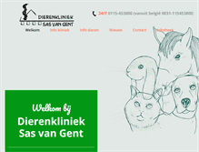 Tablet Screenshot of dierenklinieksasvangent.nl